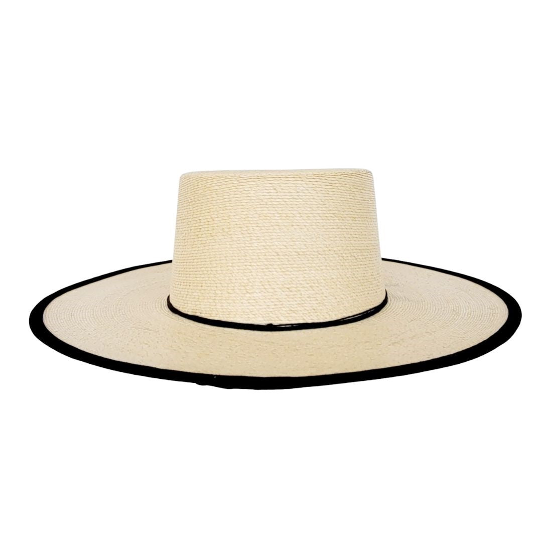 Hadley Straw Boater Crown Hat
