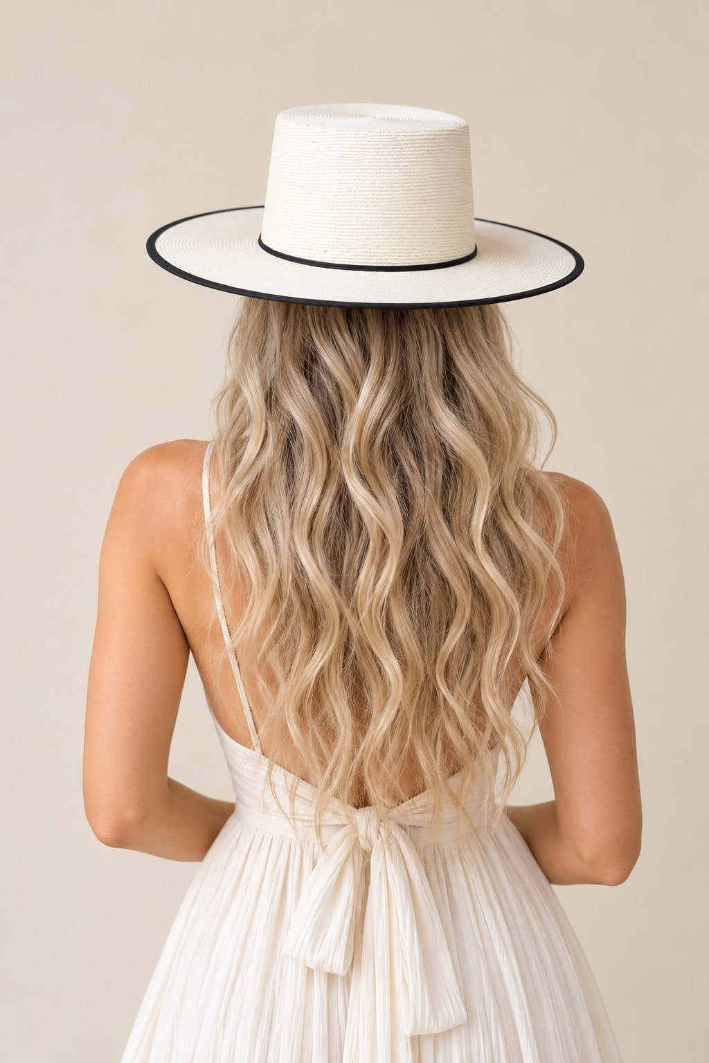 Hadley Straw Boater Crown Hat