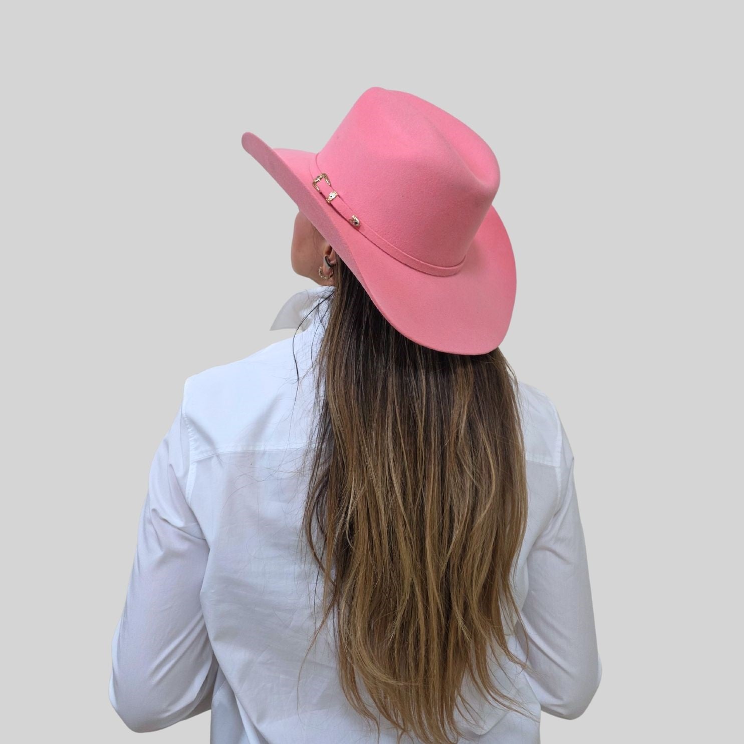 Hamish Western Cowboy Crown Hat - Pink