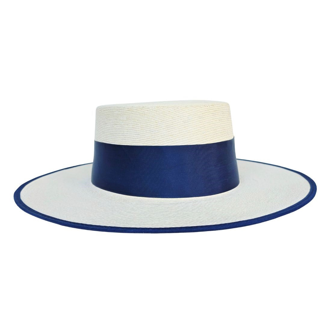 Isla Straw Boater Crown Hat