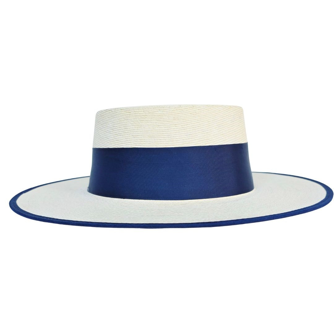 Isla Straw Boater Crown Hat
