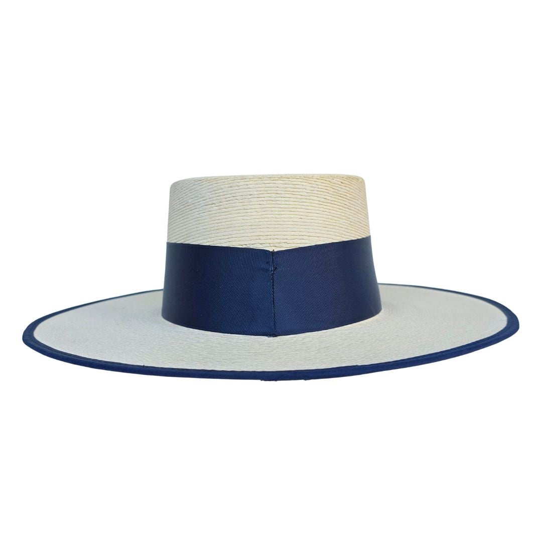 Isla Straw Boater Crown Hat