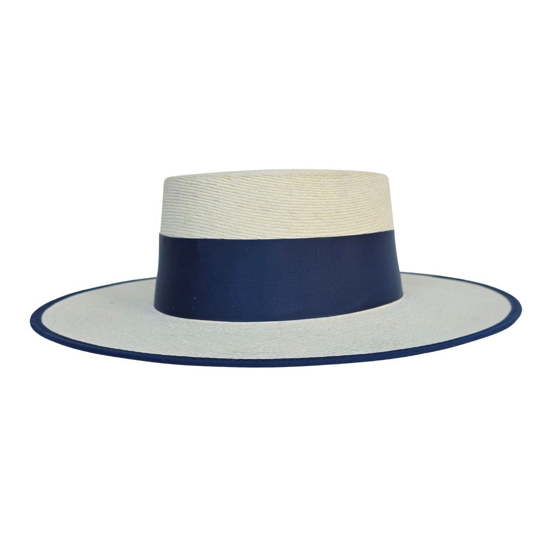 Isla Straw Boater Crown Hat