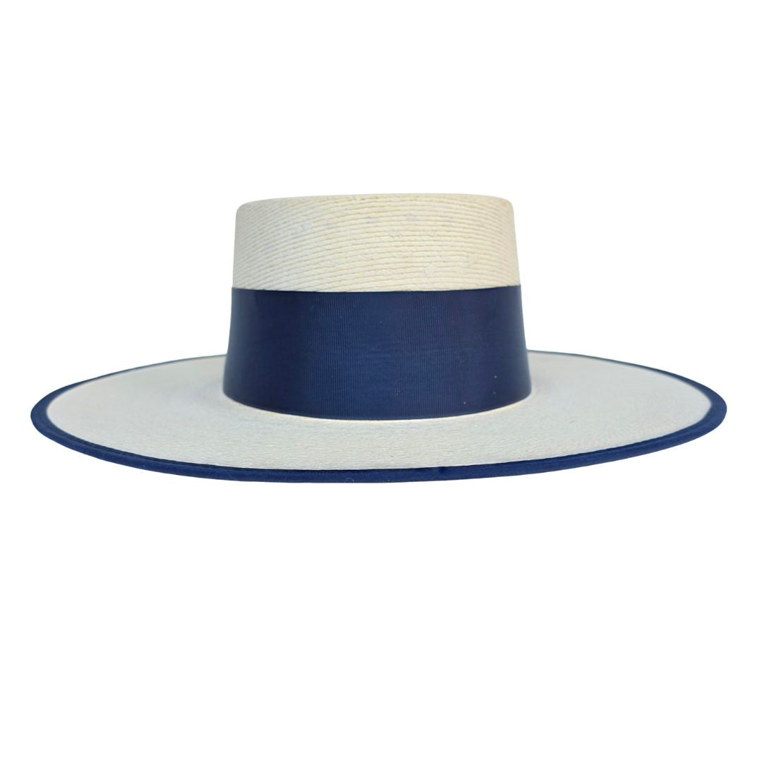 Isla Straw Boater Crown Hat