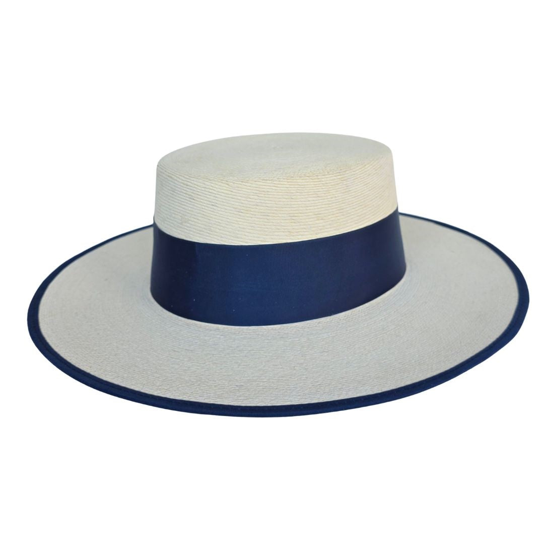 Isla Straw Boater Crown Hat