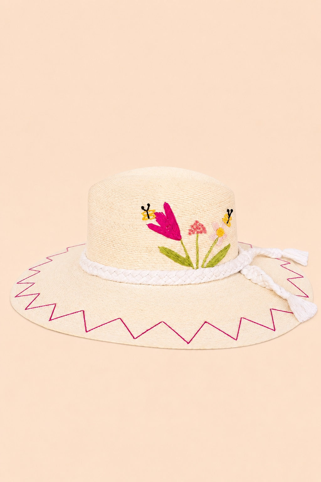 Ioulia Straw Indiana Crown Hat