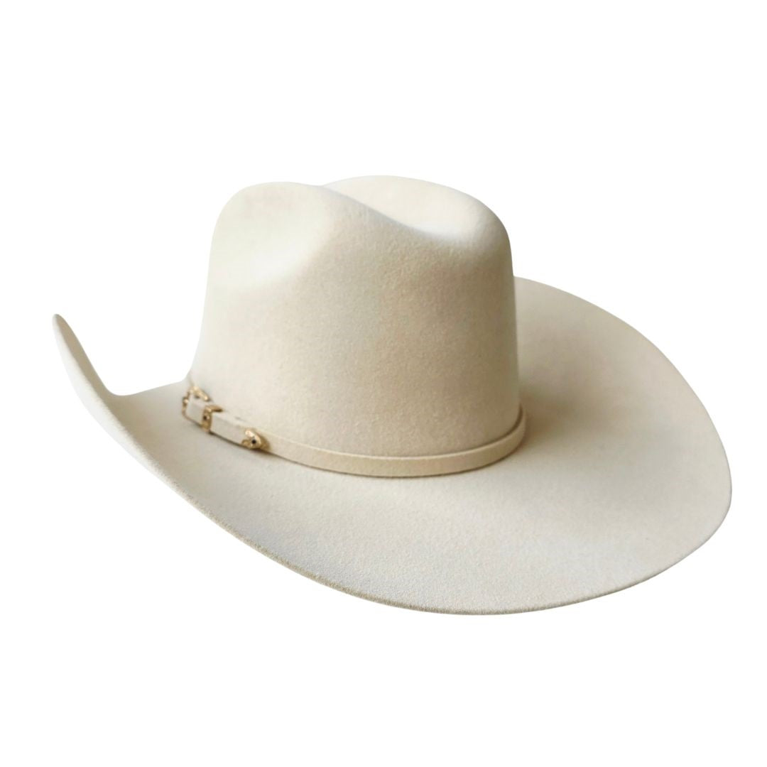 Jordyn Western Chihuahua Crown Hat - Beige