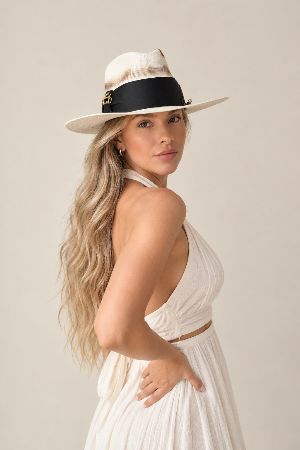 Josie Straw Western Crown Hat