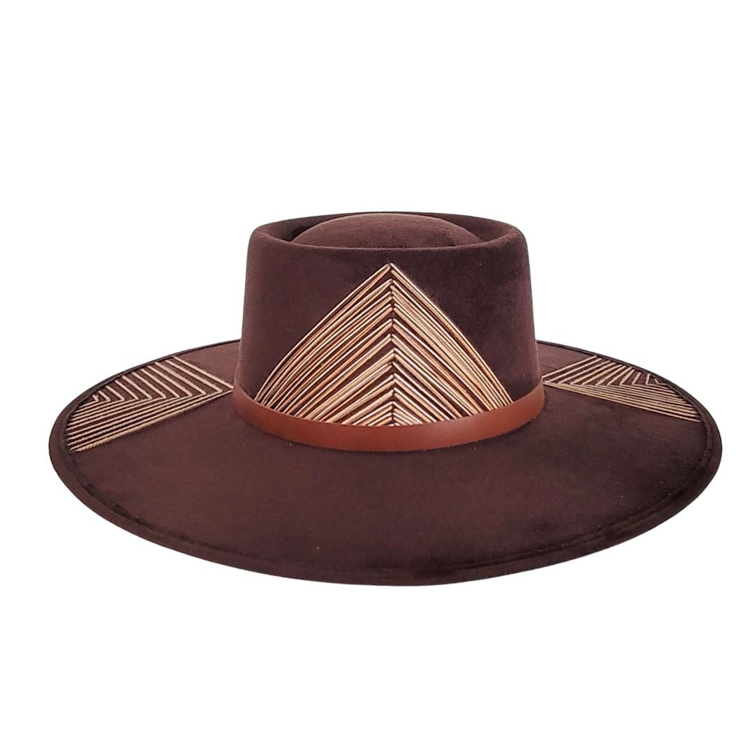 Julius Telescope Crown Hat - Brown