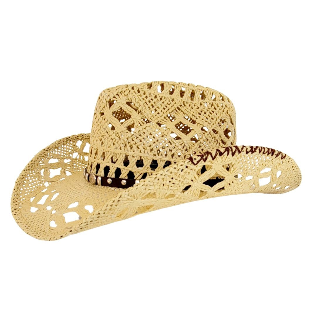 Keith Vented Straw Western Hat