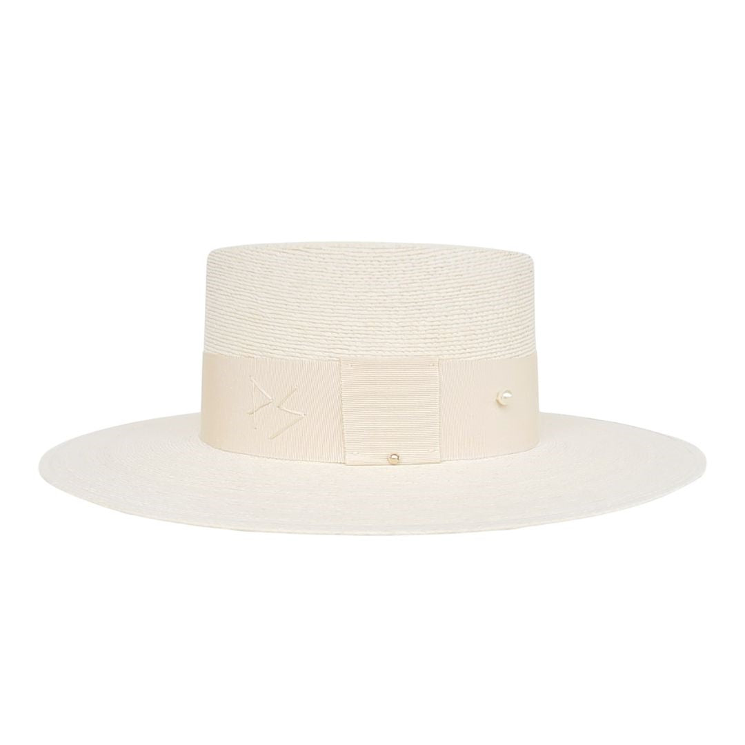 Kelda Straw Boater Crown Hat