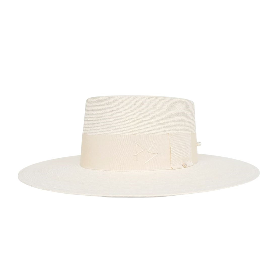Kelda Straw Boater Crown Hat