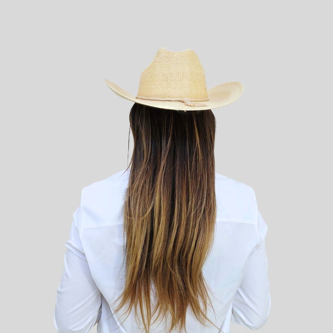 Khloe Straw Cowboy Crown Hat