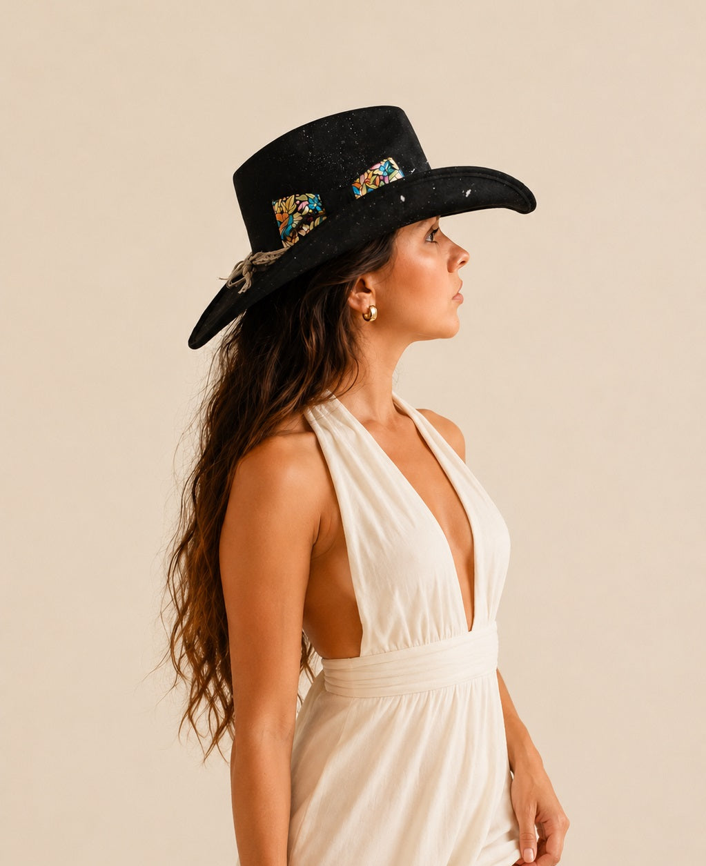 Luciana Cowboy Crown Hat
