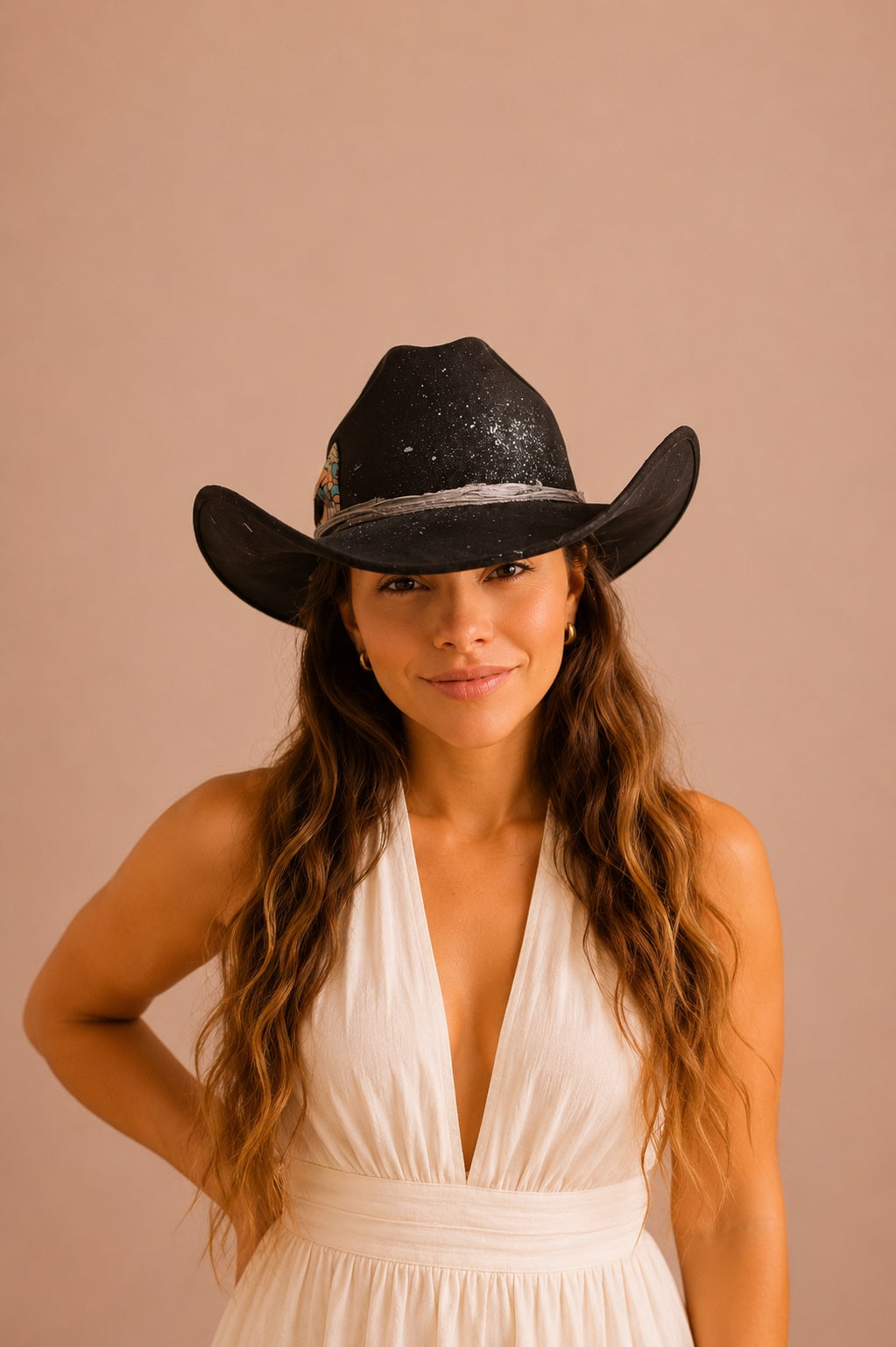 Luciana Cowboy Crown Hat
