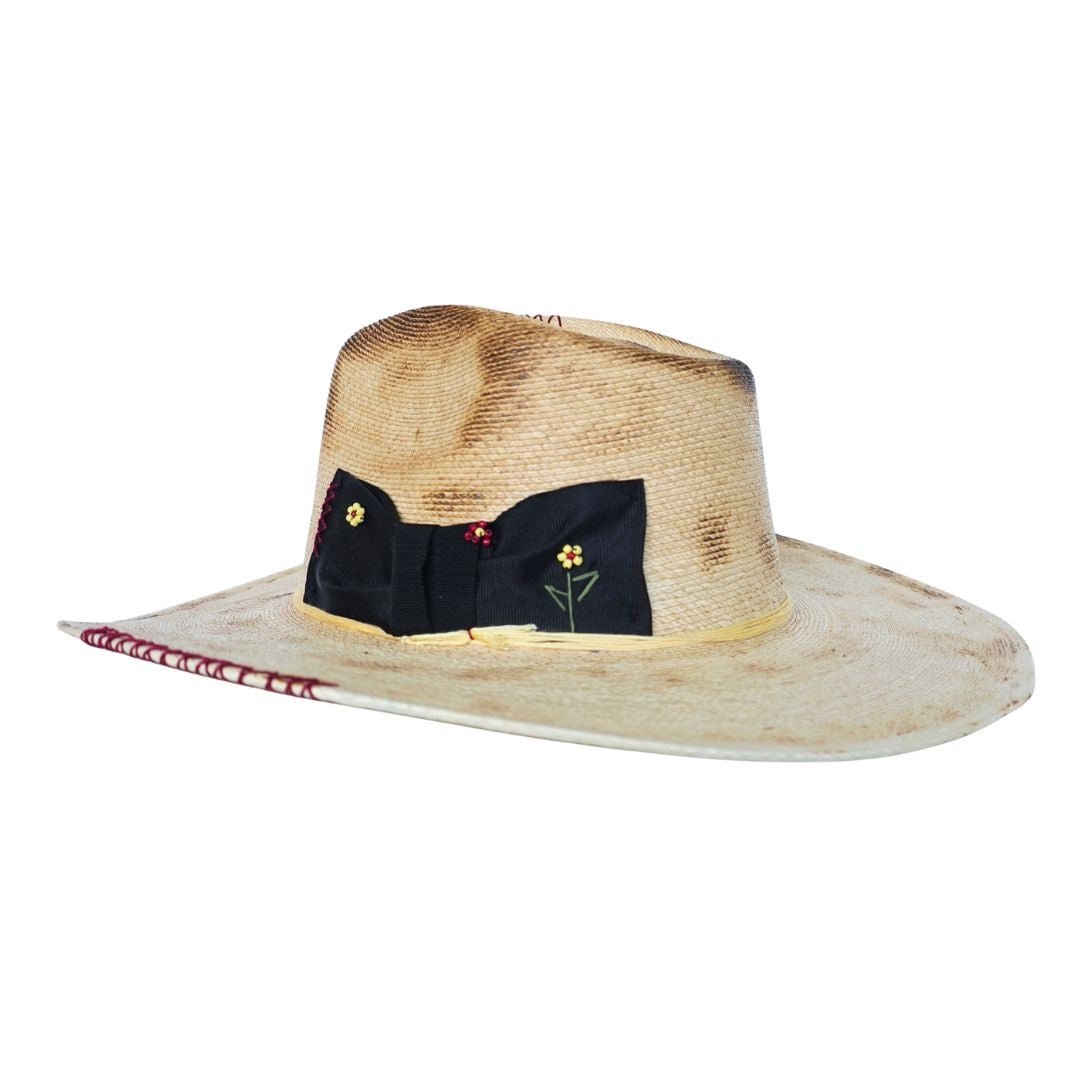 Lulu Straw Western Crown Hat