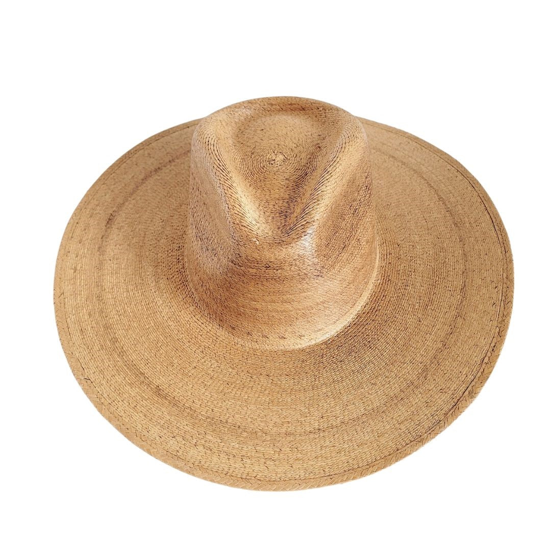 Maca Straw Western Crown Hat