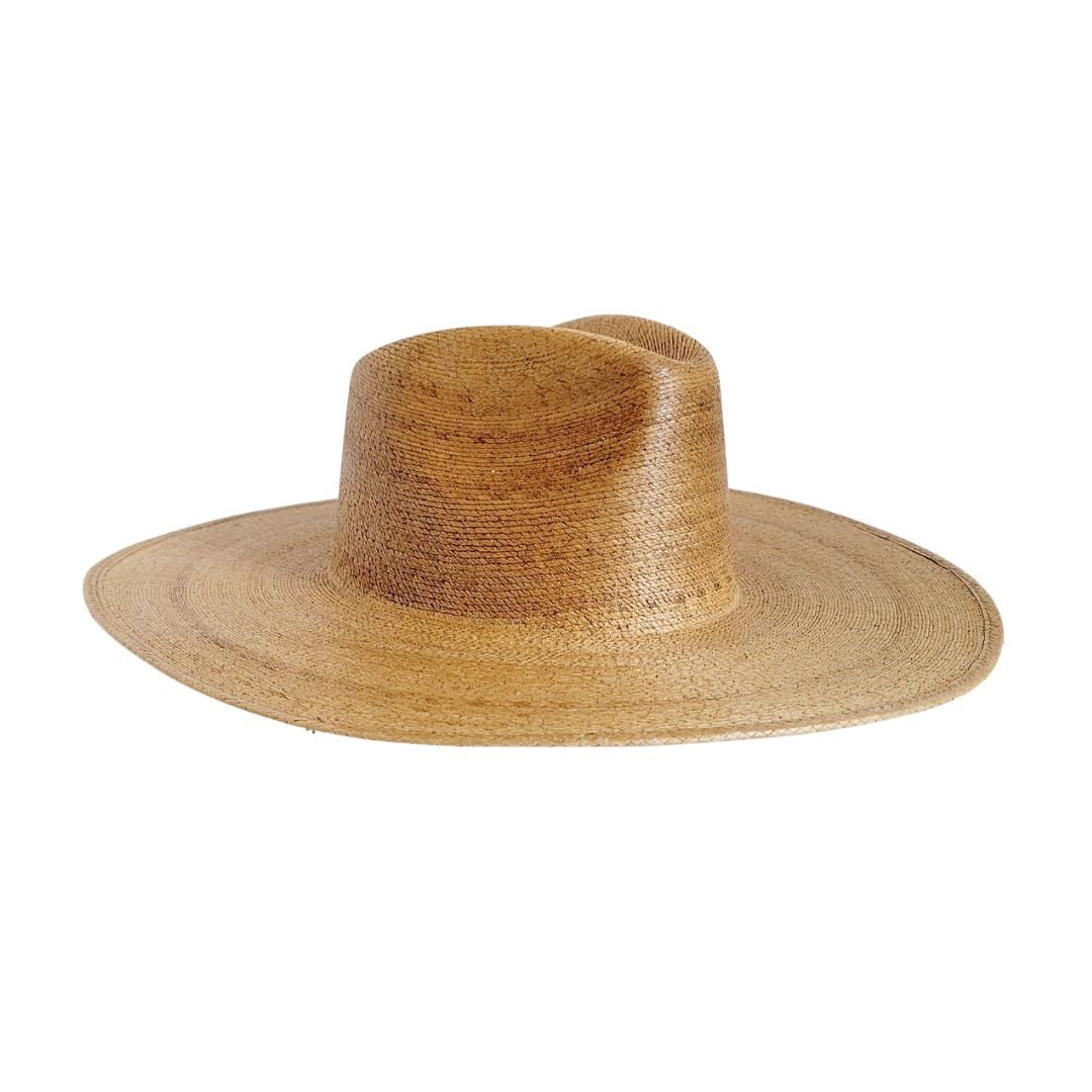 Maca Straw Western Crown Hat