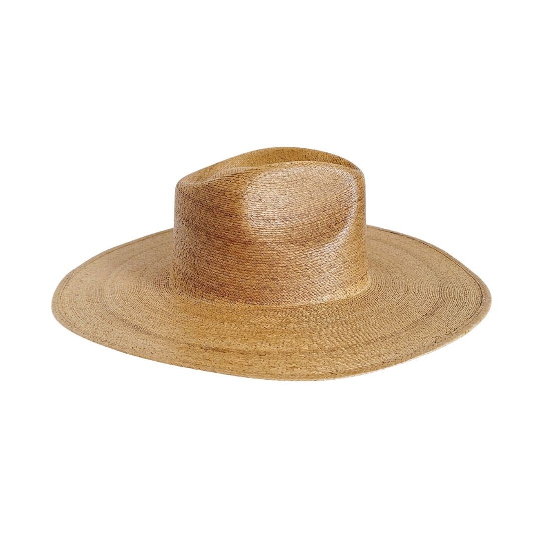 Maca Straw Western Crown Hat
