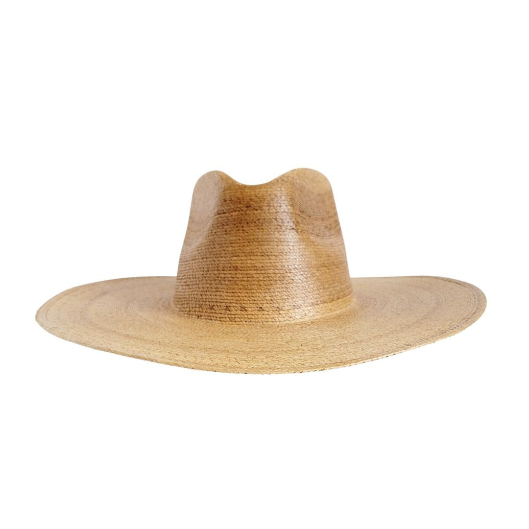 Maca Straw Western Crown Hat