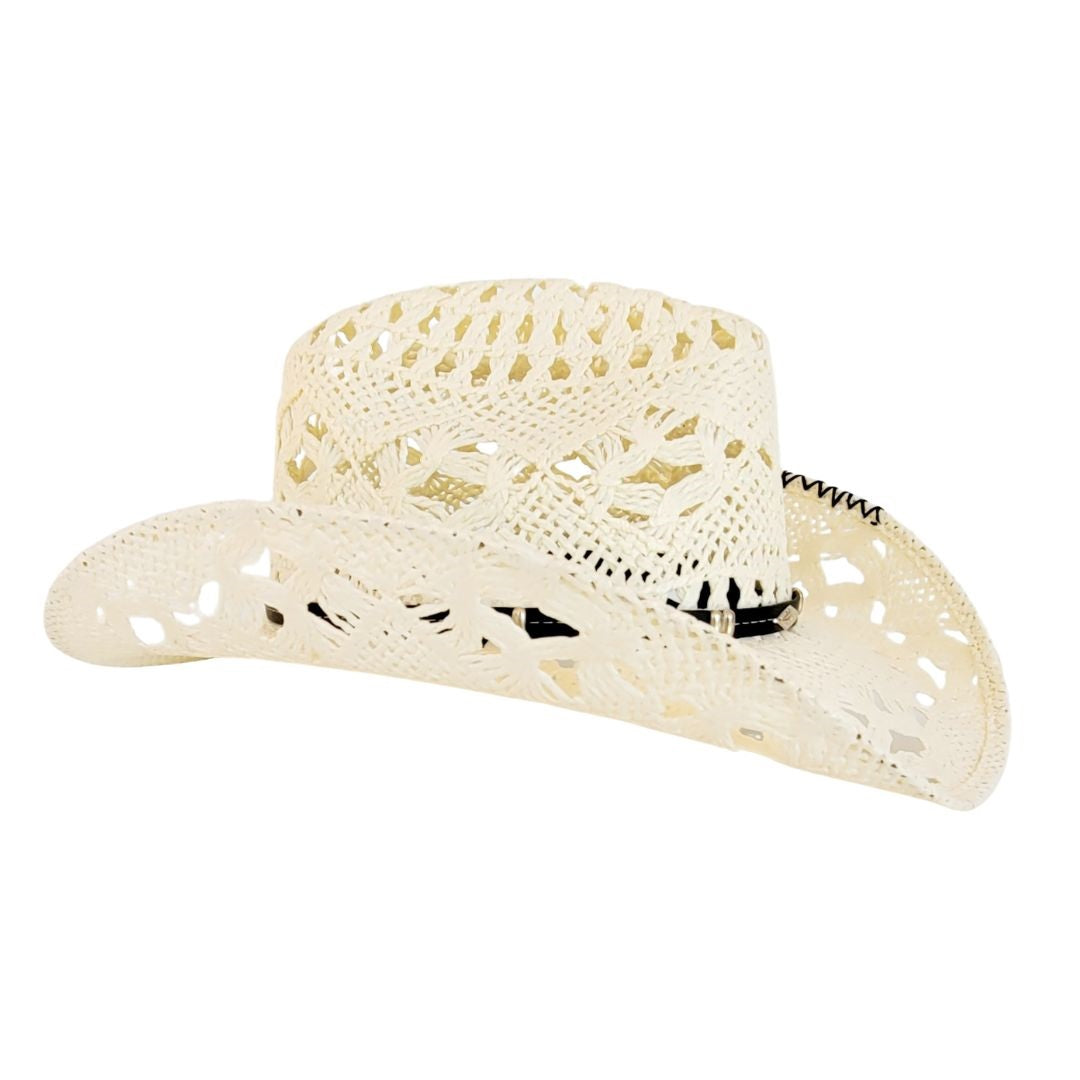 Maile Vented Straw Western Hat