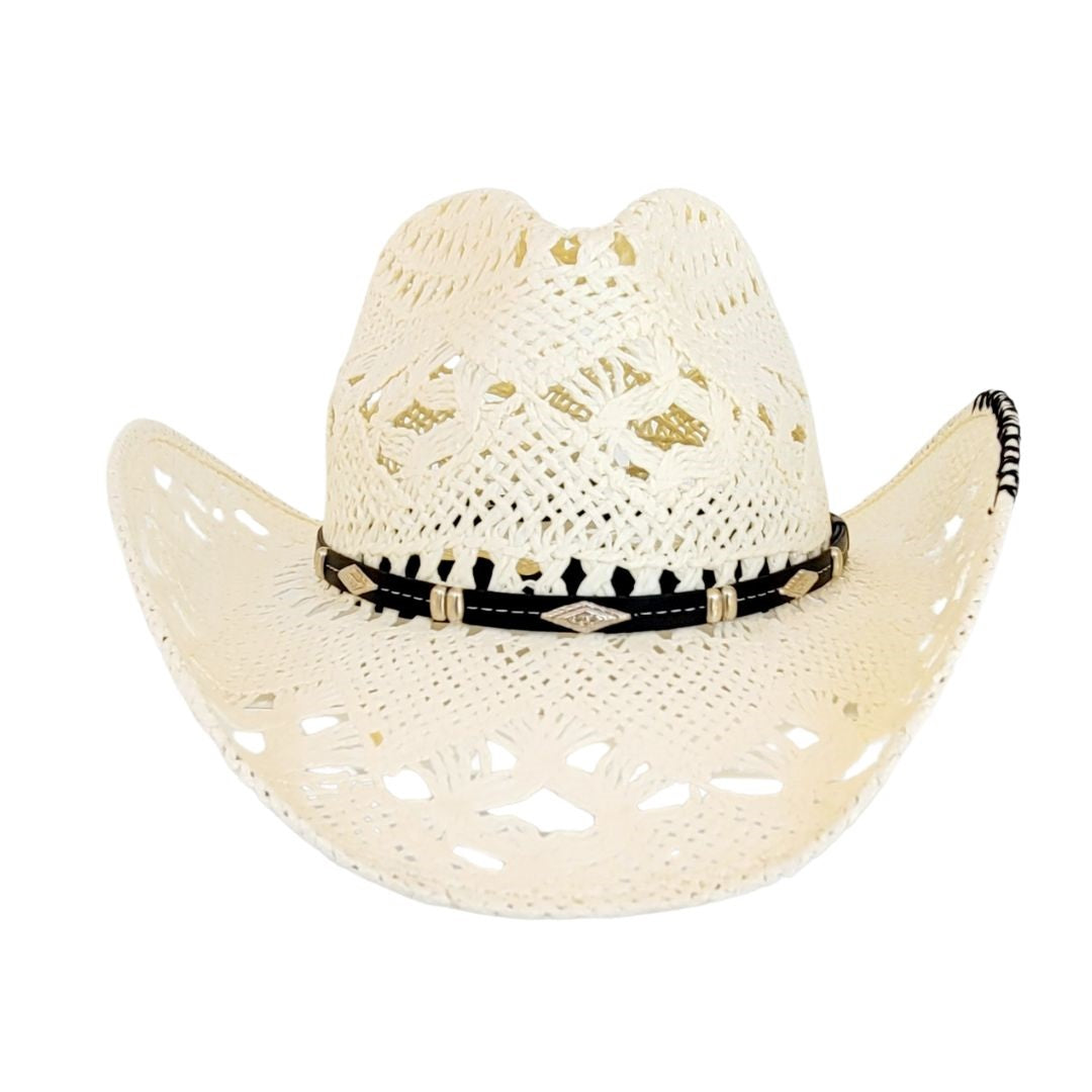 Maile Vented Straw Western Hat