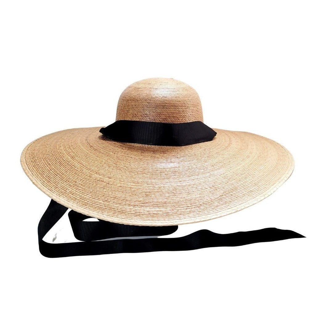 Mishell Straw Boater Crown Hat