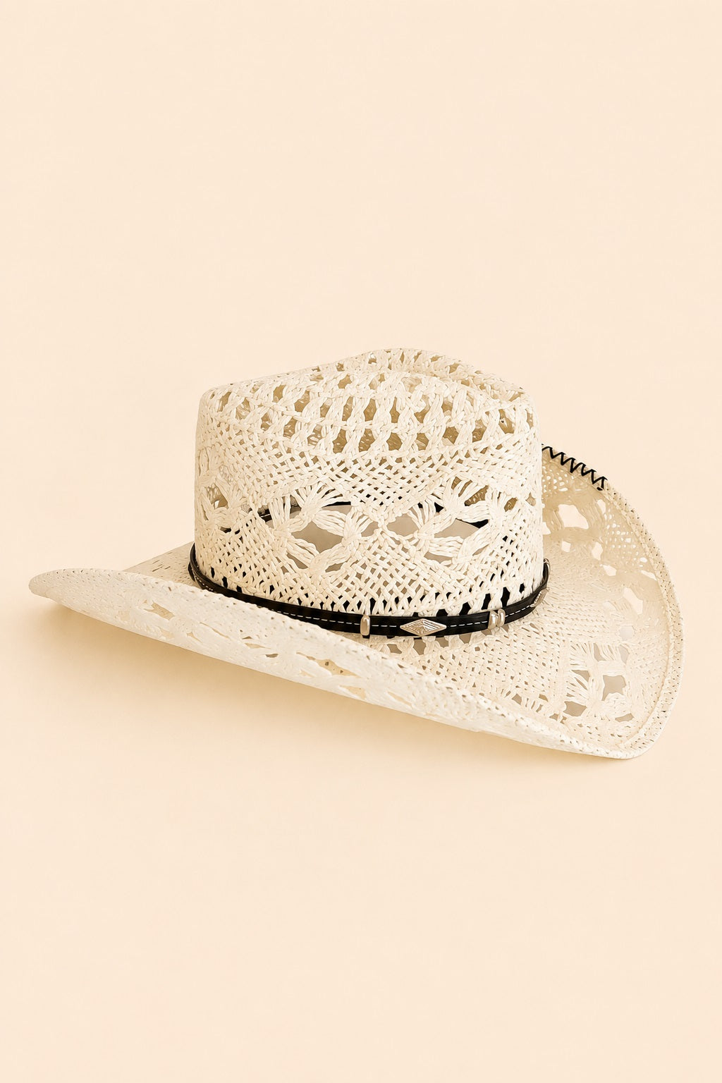 Maile Vented Straw Western Hat