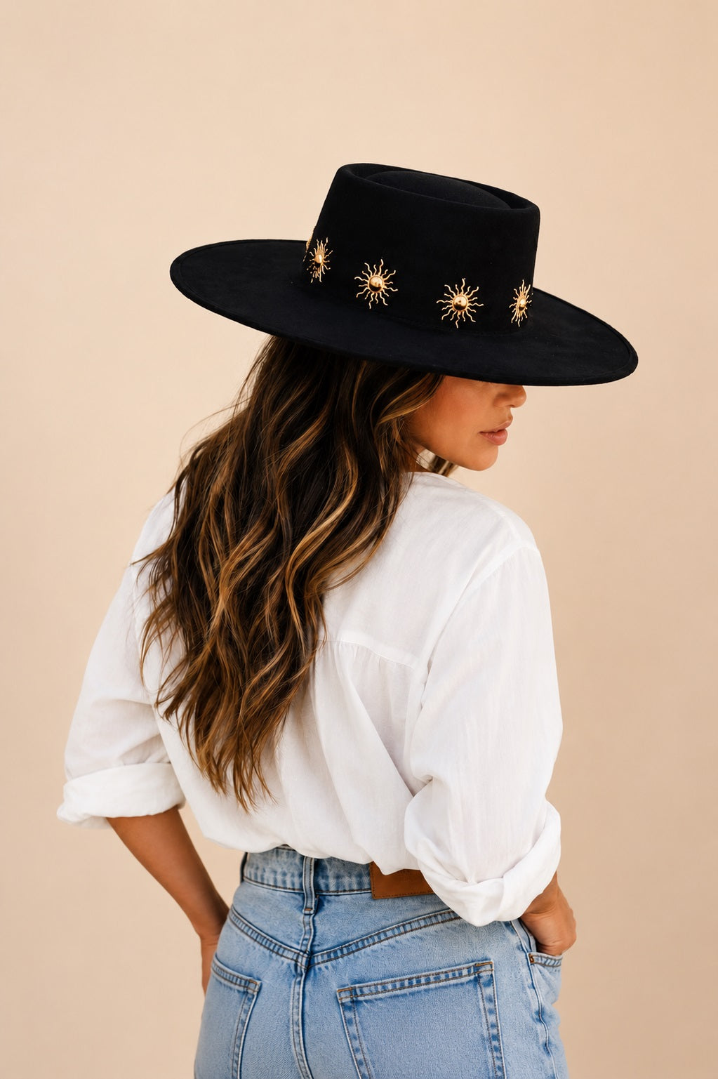 Merjan Telescope Crown Hat - Black