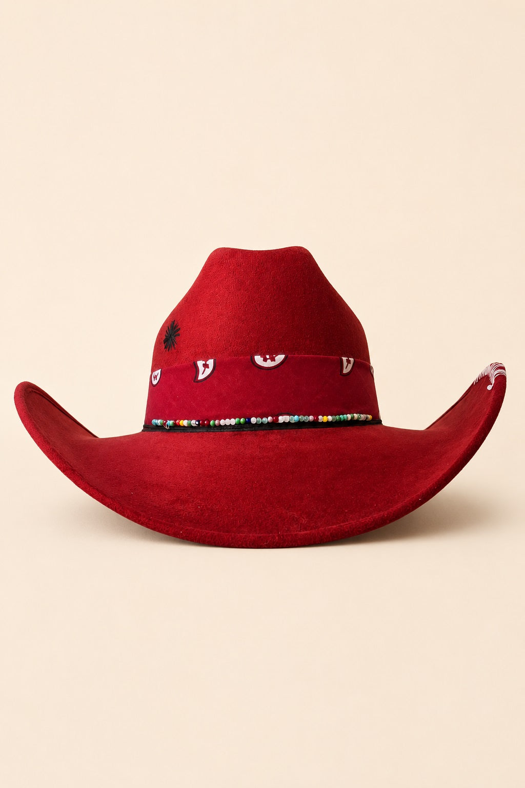 Myrto Cowboy Crown Hat - Burgundy