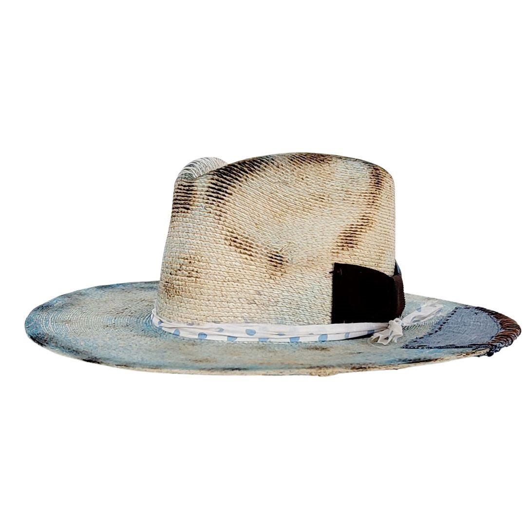 Octavia Straw Western Crown Hat