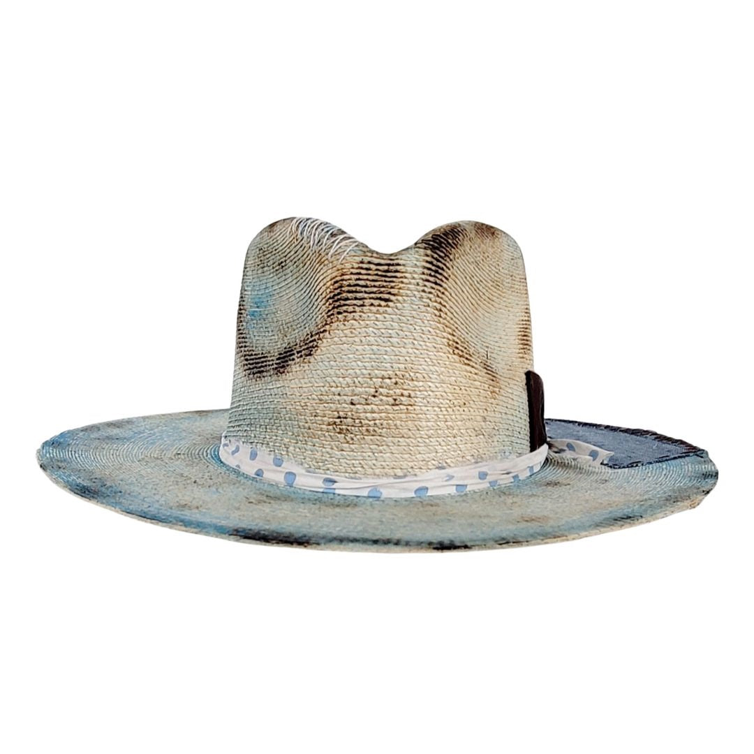 Octavia Straw Western Crown Hat