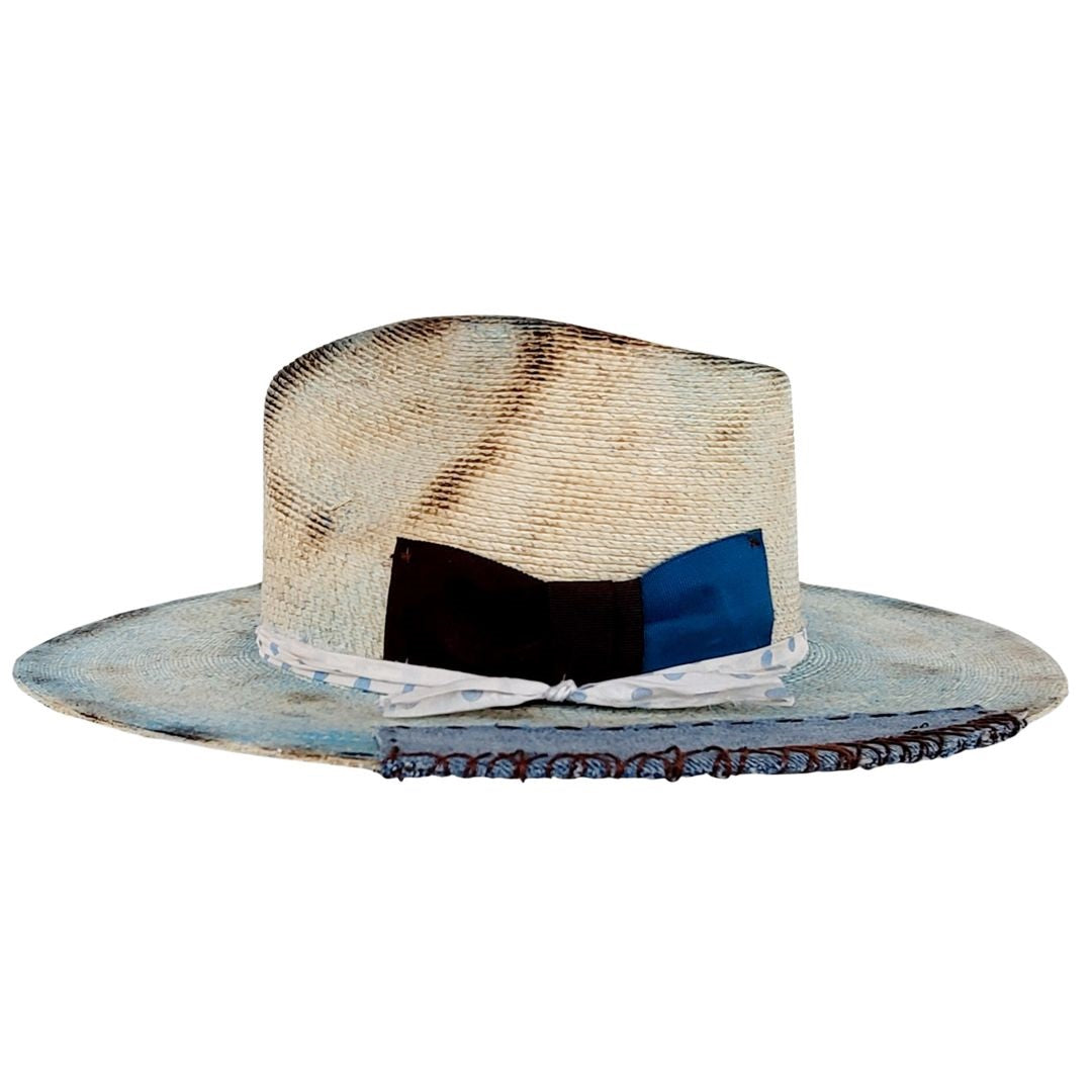 Octavia Straw Western Crown Hat