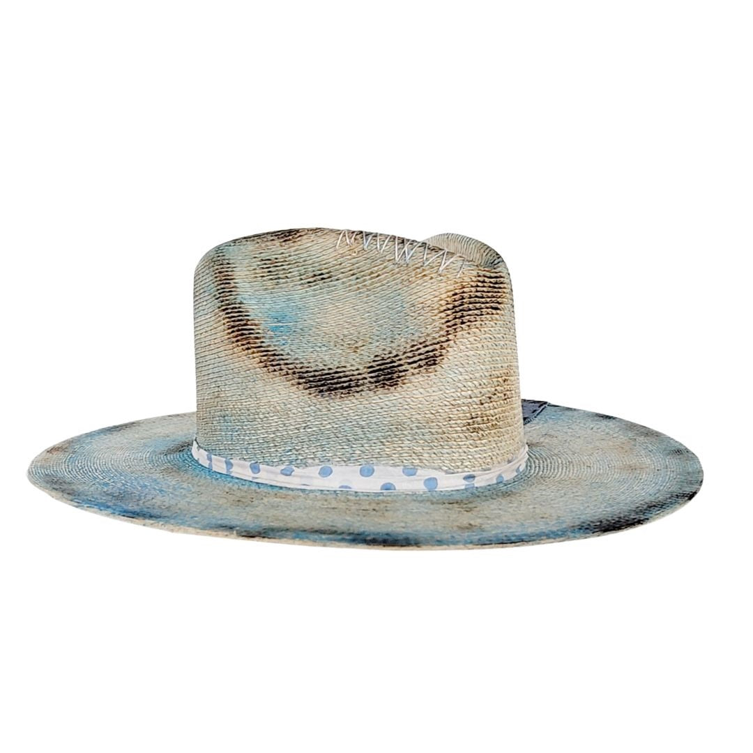 Octavia Straw Western Crown Hat