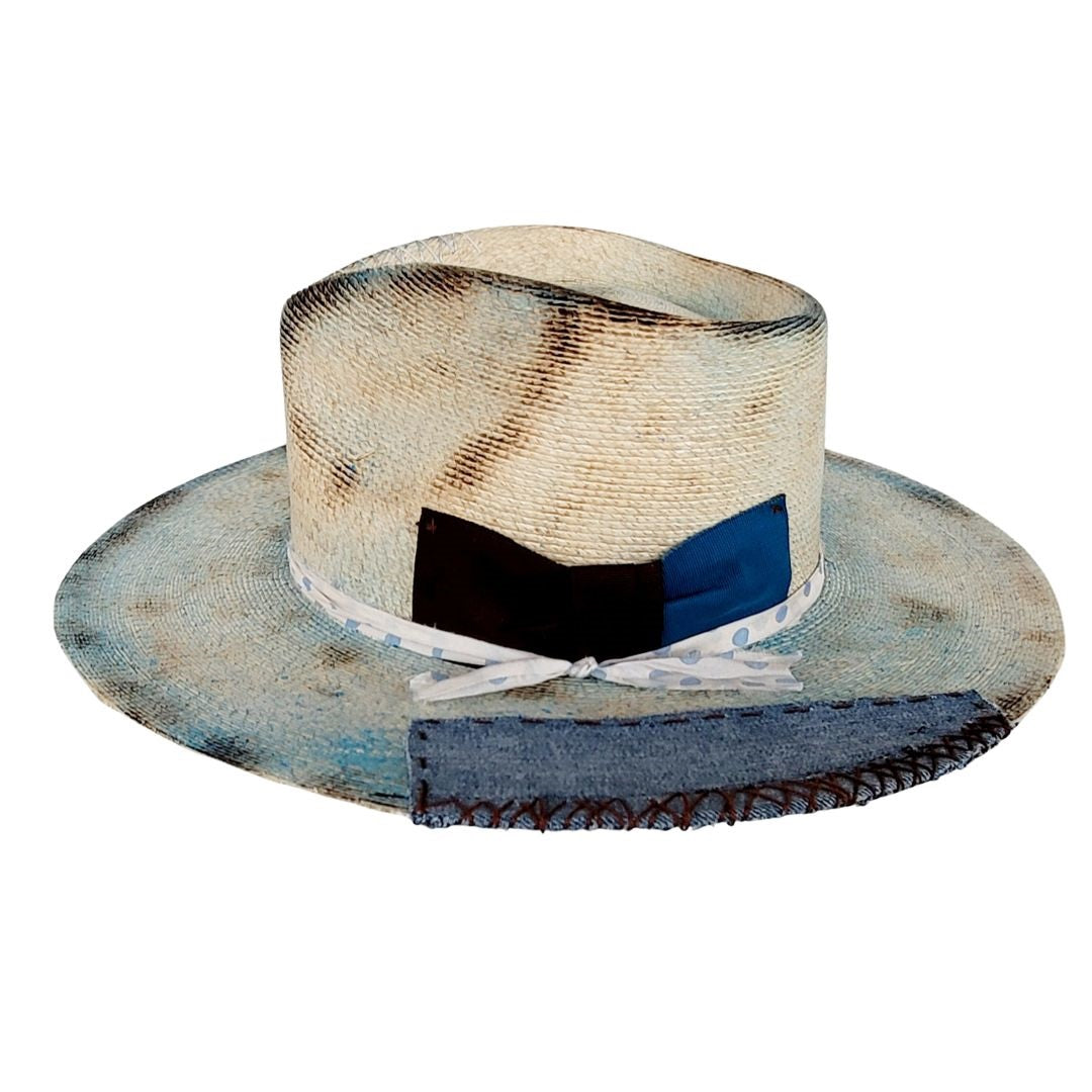 Octavia Straw Western Crown Hat