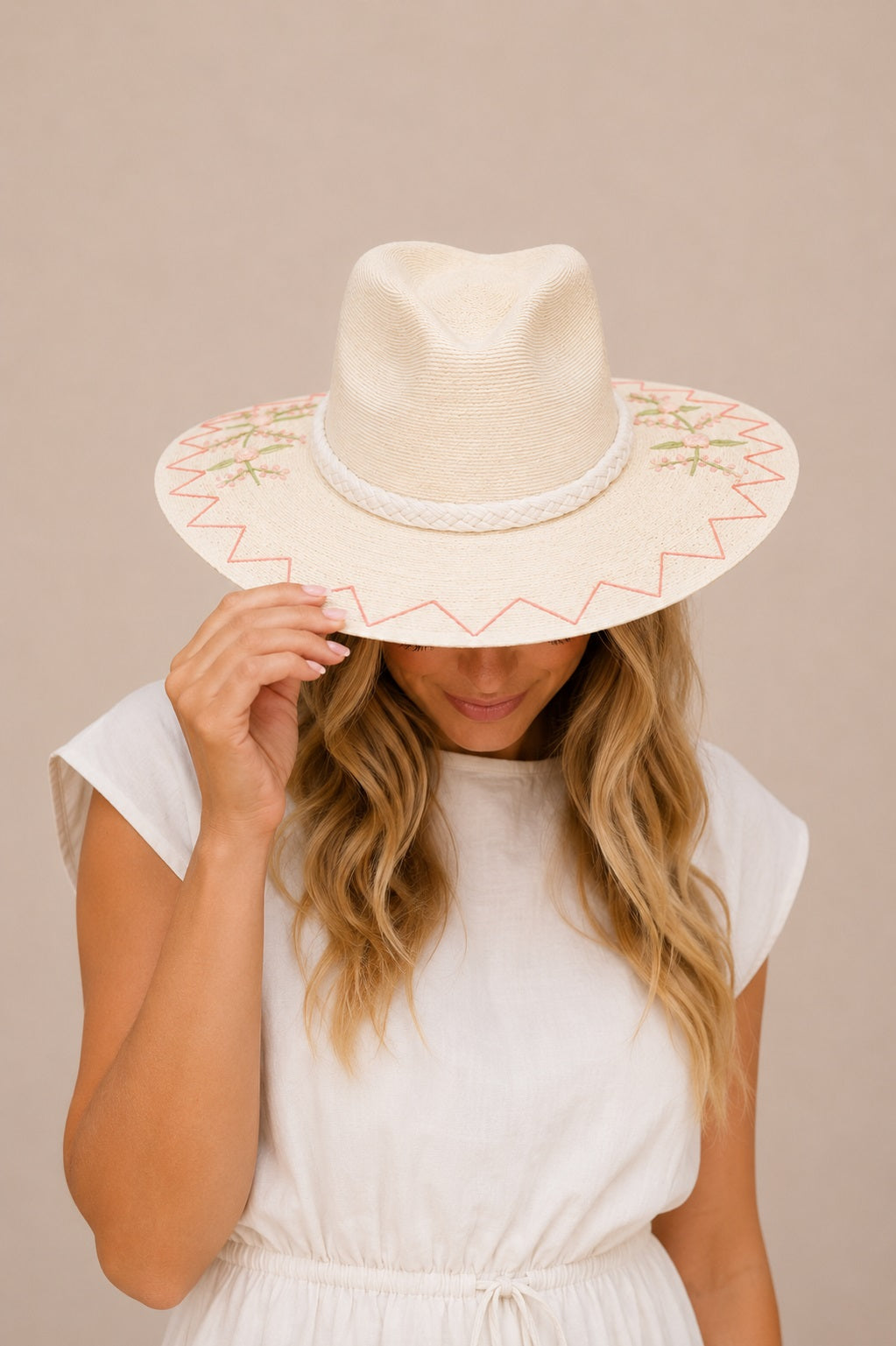 Pelagia Straw Indiana Crown Hat