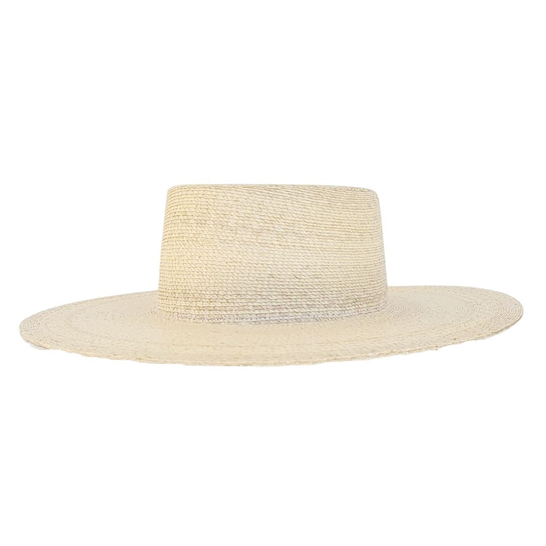 Porter Straw Boater Crown Hat