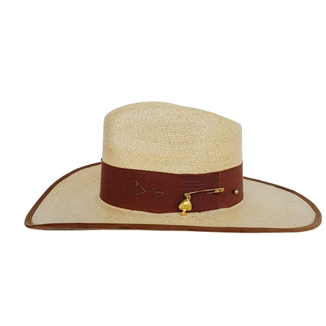 Portia Straw Western Crown Hat