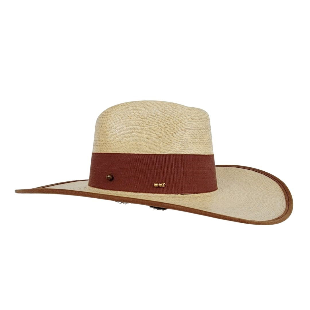 Portia Straw Western Crown Hat