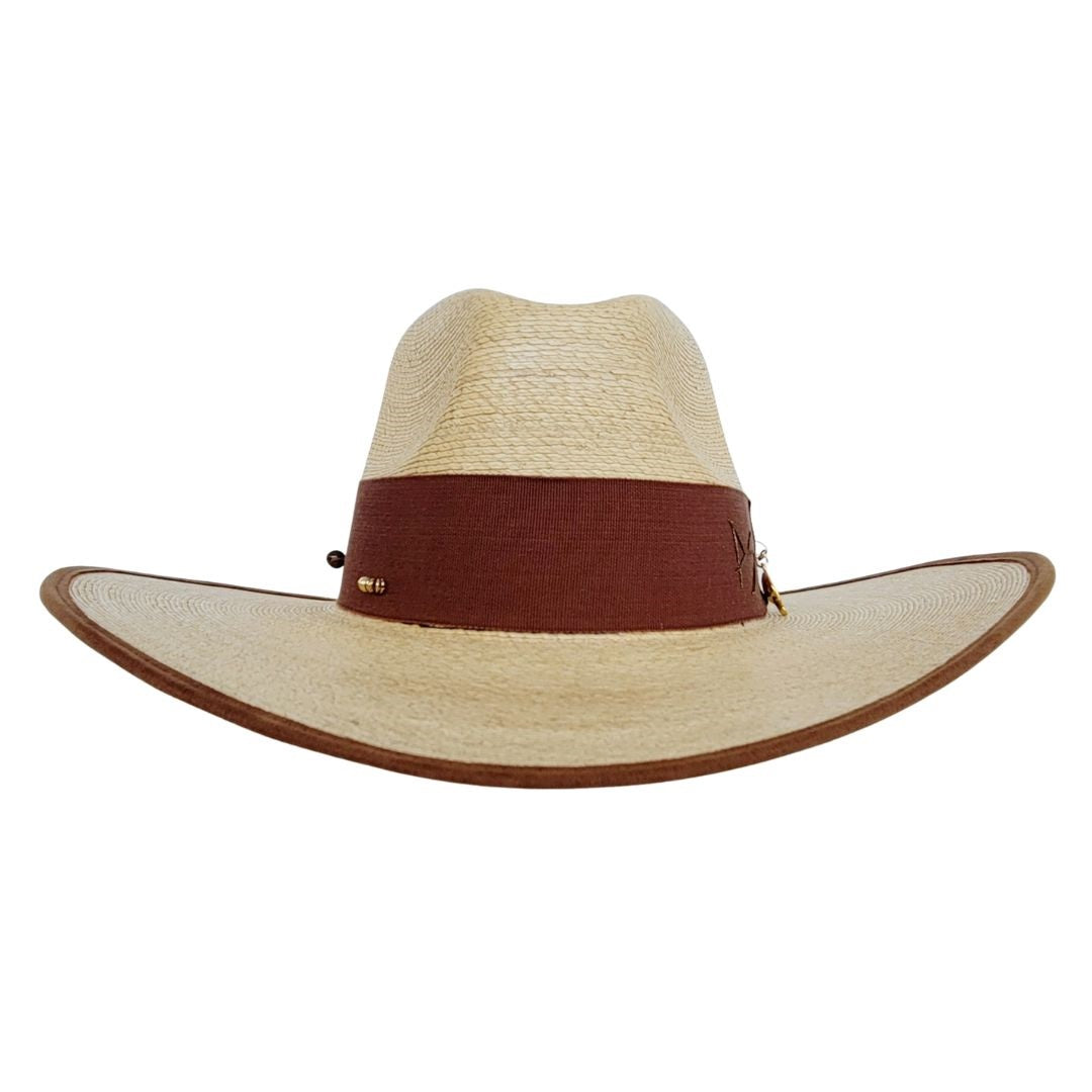 Portia Straw Western Crown Hat