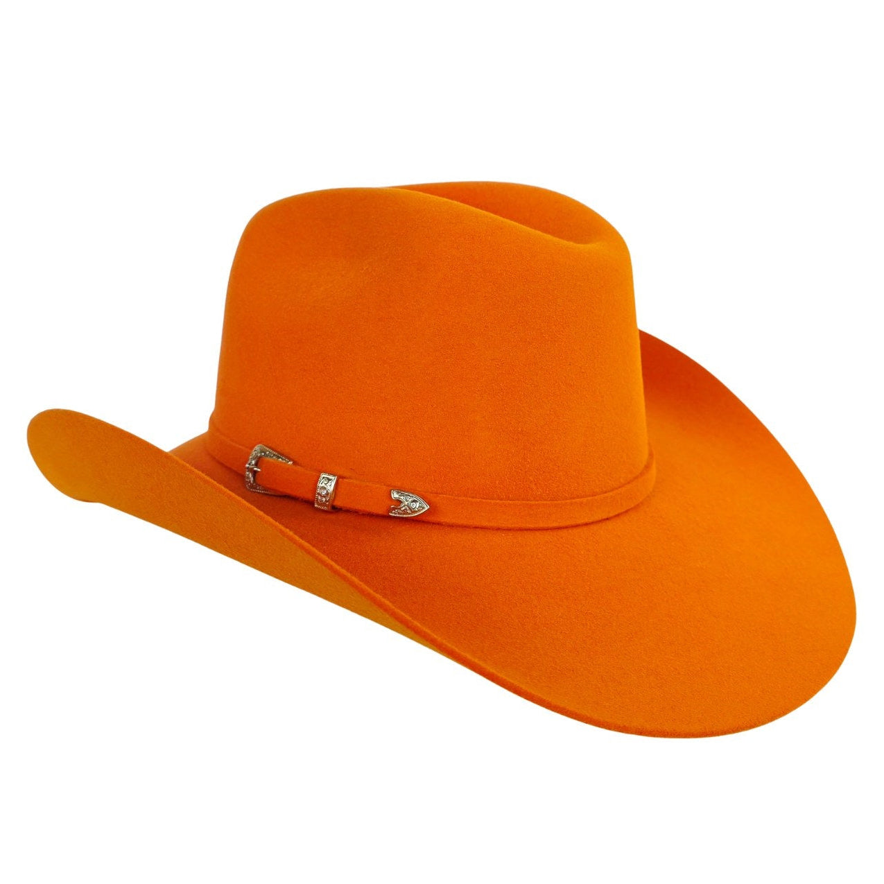Preston Western Cowboy Crown Hat - Orange