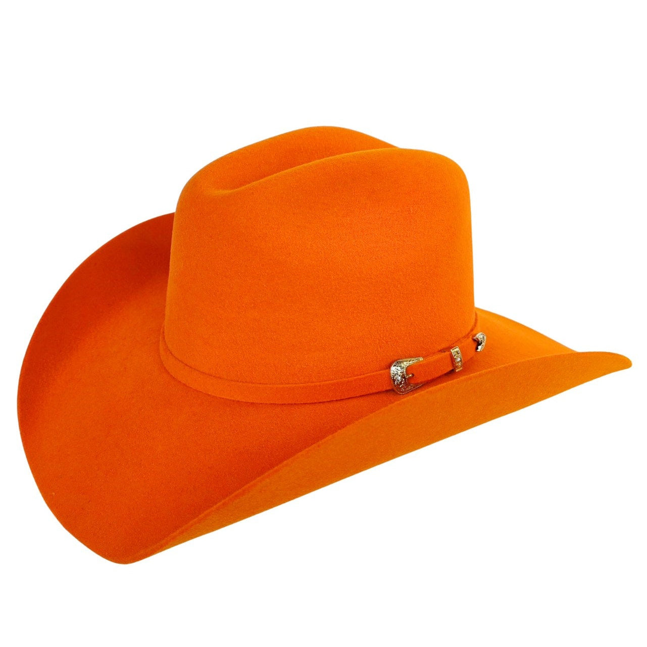 Preston Western Cowboy Crown Hat - Orange