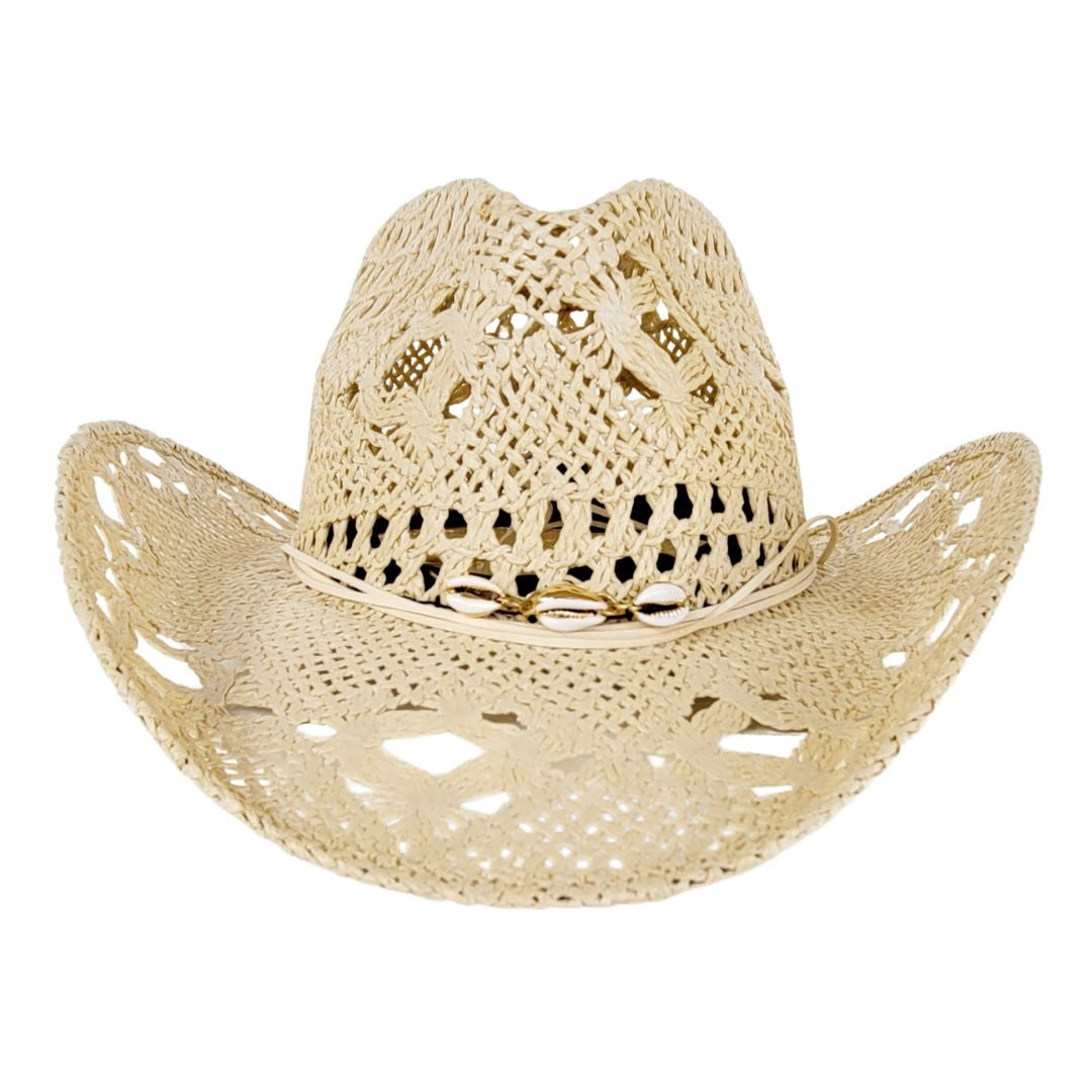 Randi Vented Straw Western Hat
