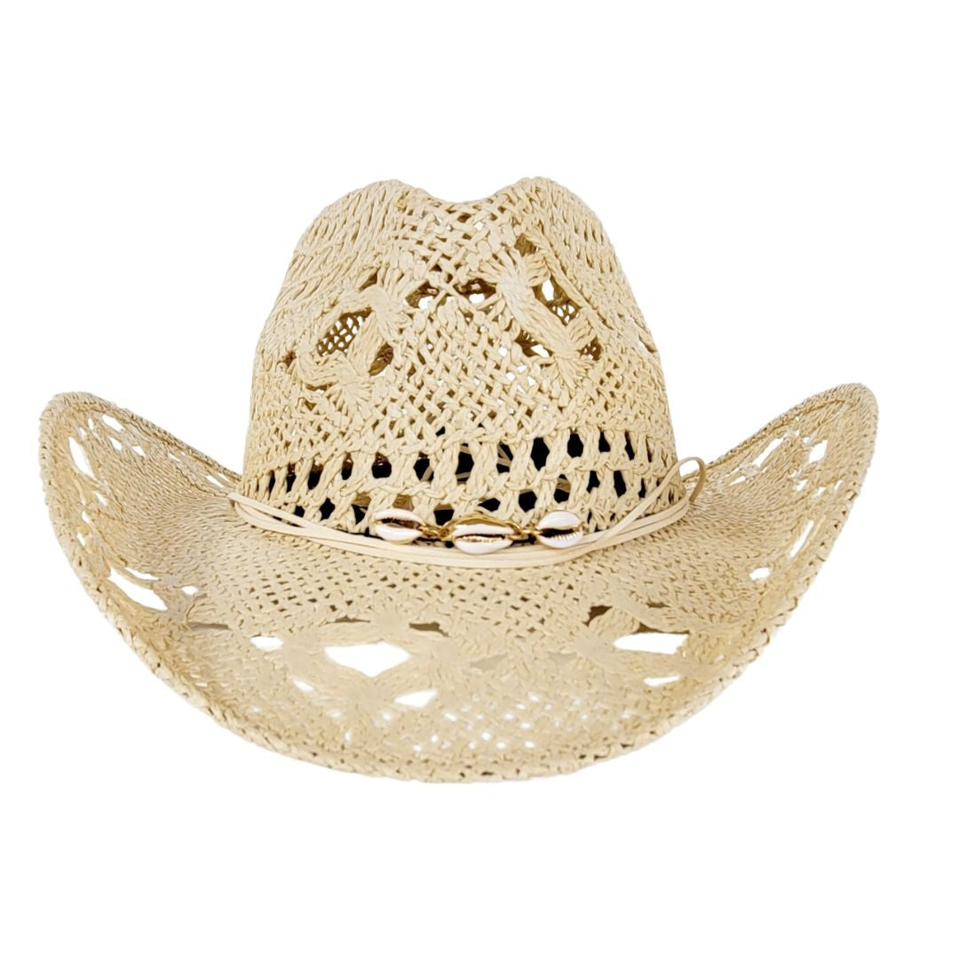 Randi Vented Straw Western Hat