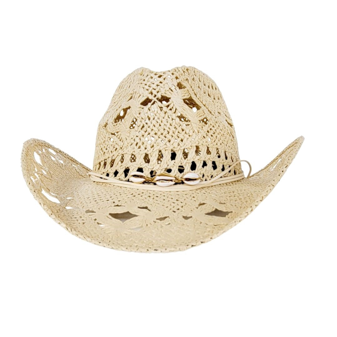 Randi Vented Straw Western Hat