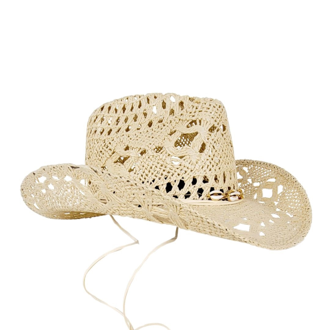 Randi Vented Straw Western Hat