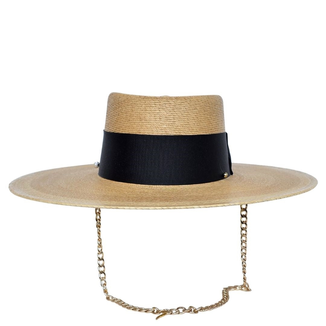 Reiko Straw Telescope Crown Hat