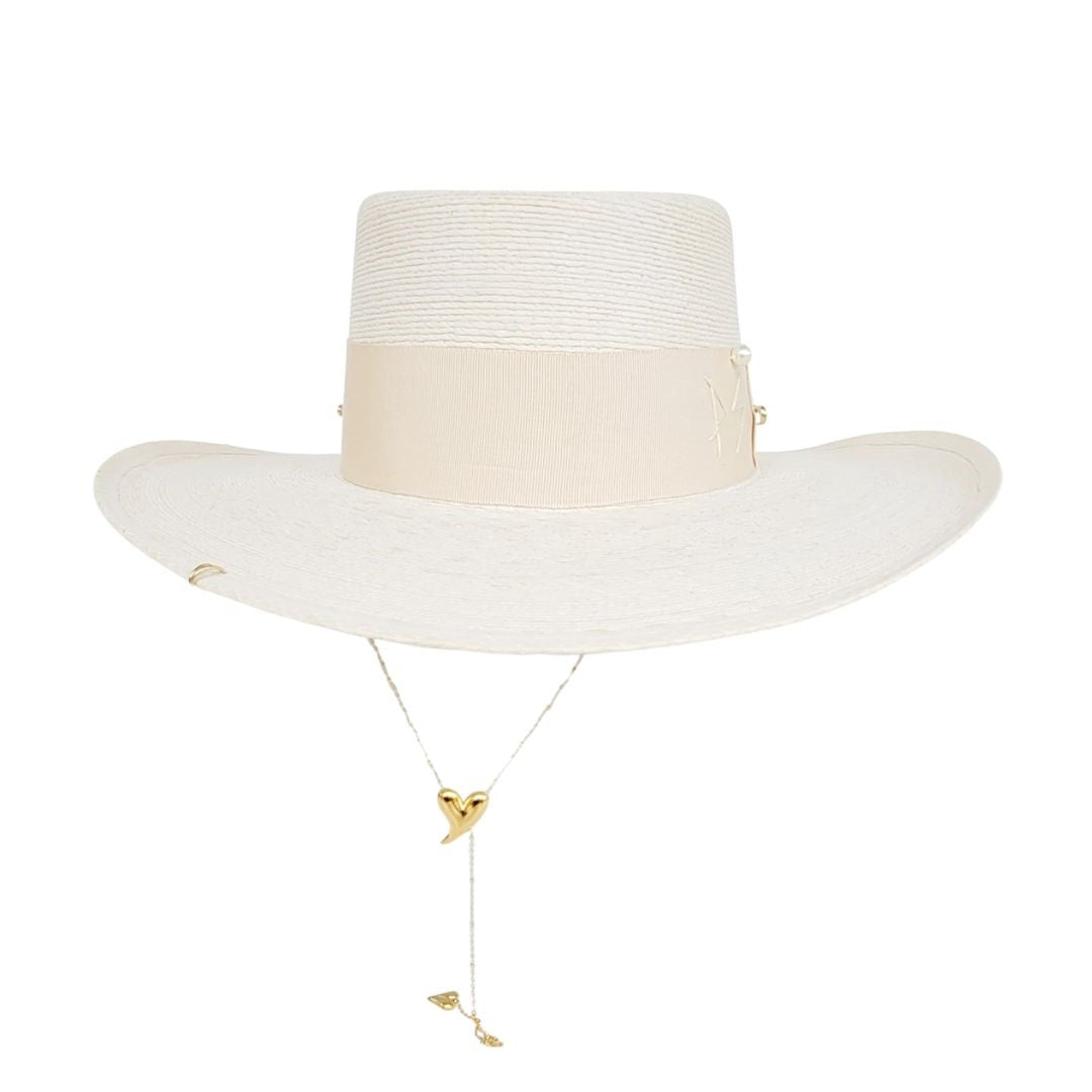Revna Straw Telescope Crown Hat