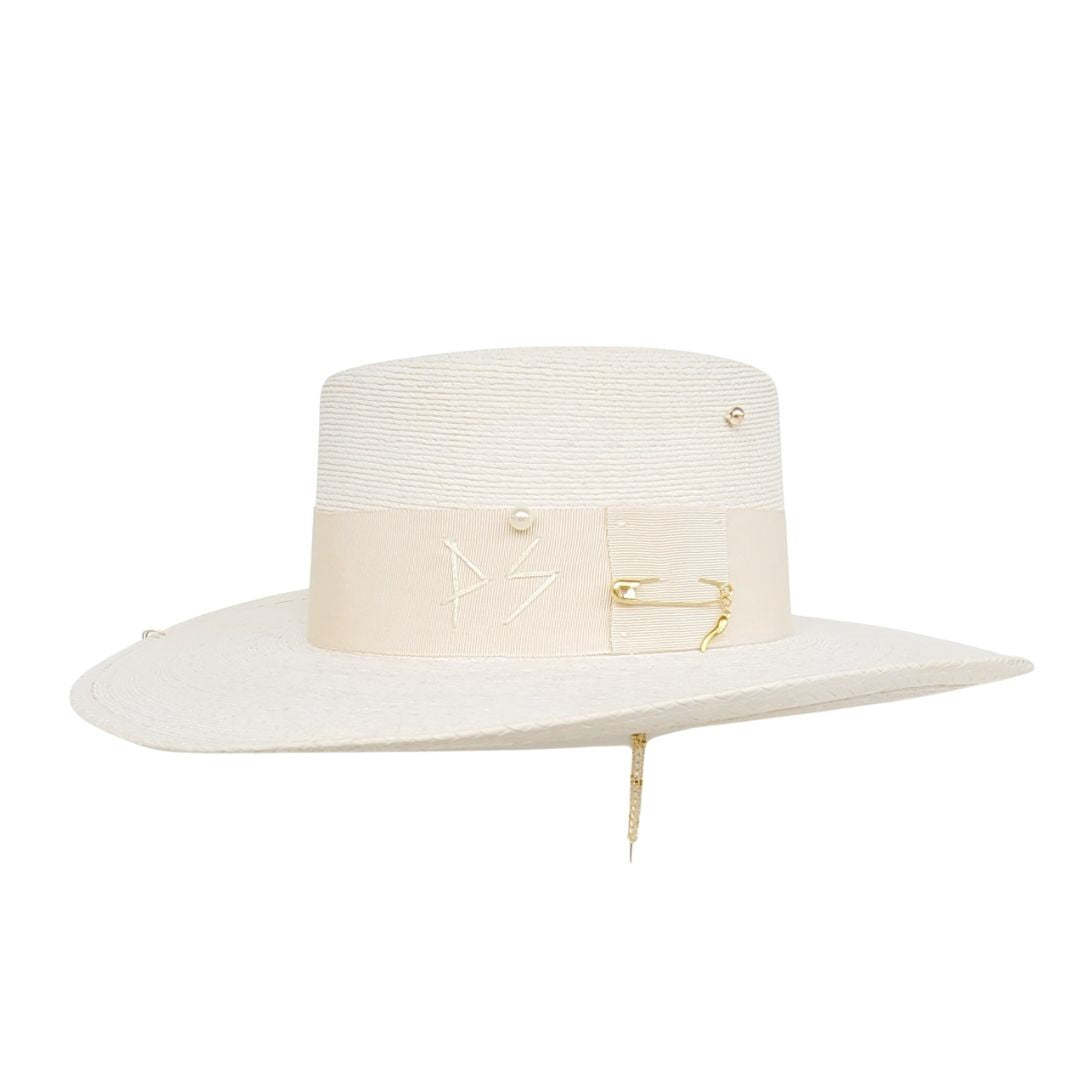 Revna Straw Telescope Crown Hat