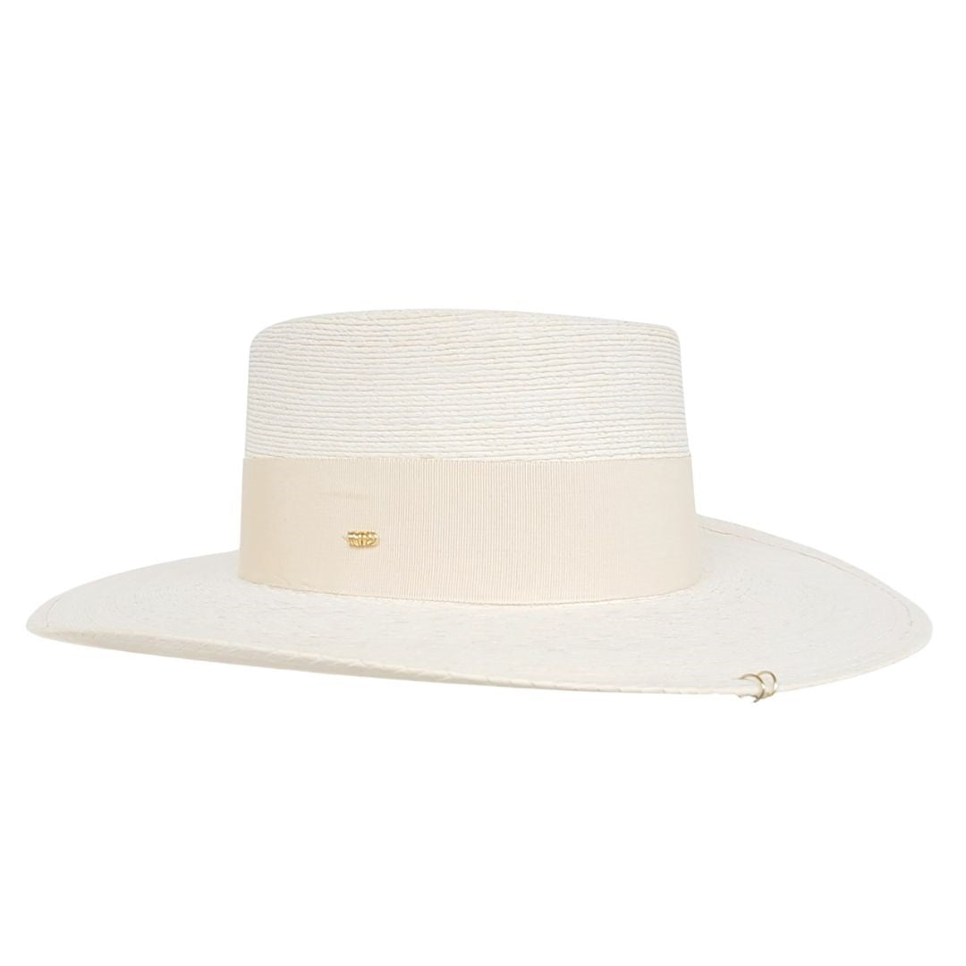 Revna Straw Telescope Crown Hat